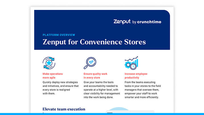 Zenput for Convenience Stores